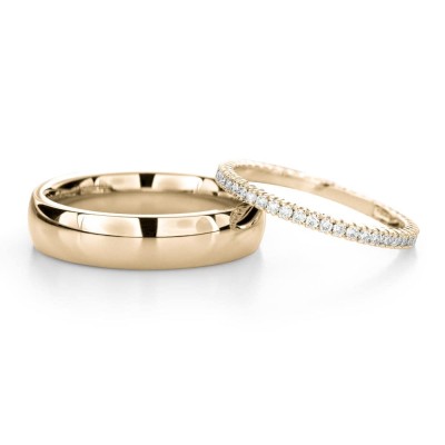 Laulību gredzeni ar dimantiem "VMA 109"