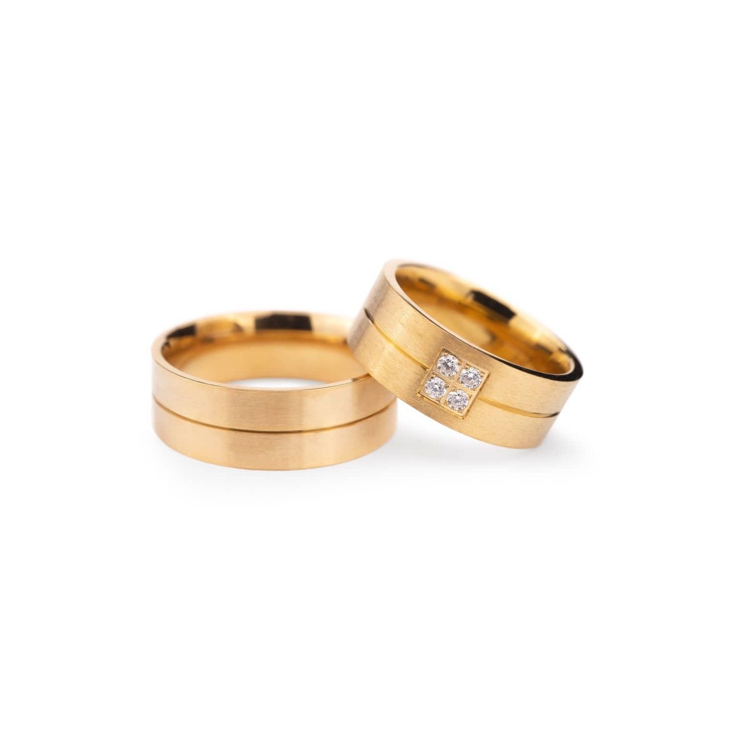 Laulību gredzeni ar dimantiem "VMA 130"