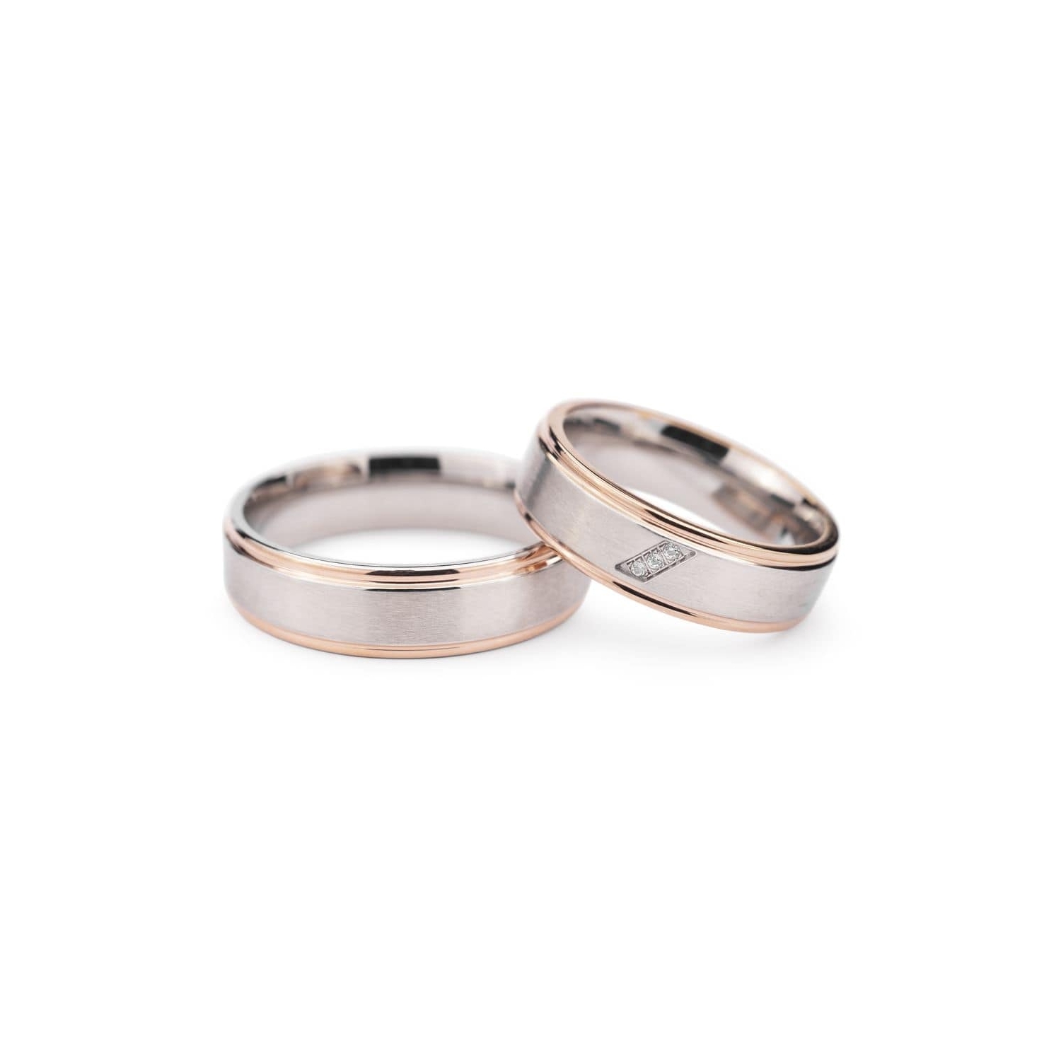 Laulību gredzeni ar dimantiem "VMA 131"