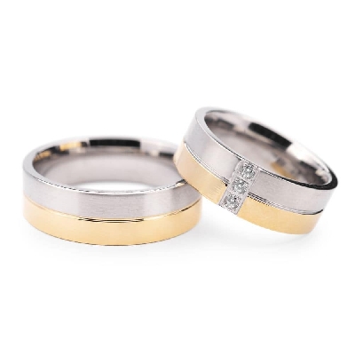 Laulību gredzeni ar dimantiem "VMA 132"
