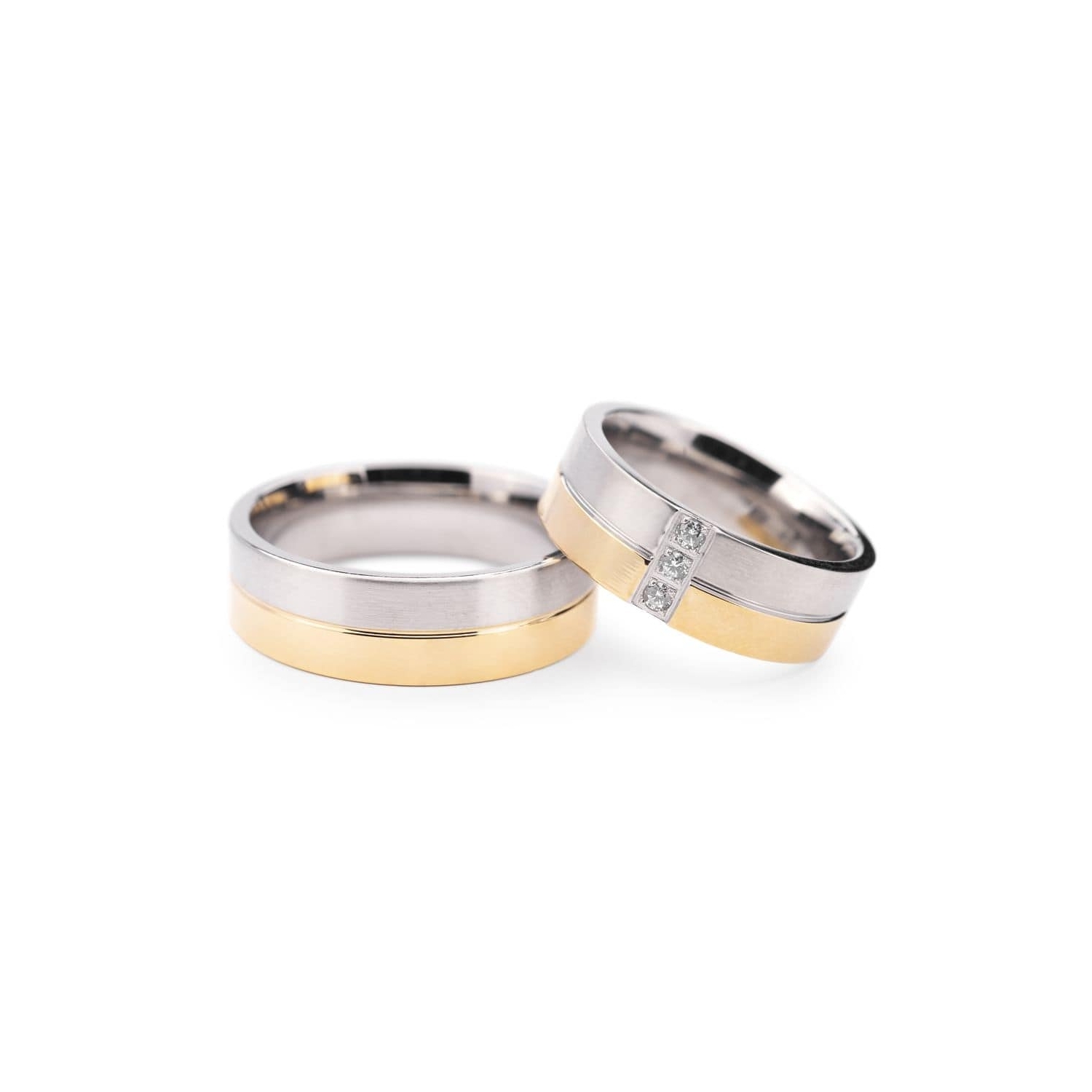 Laulību gredzeni ar dimantiem "VMA 132"