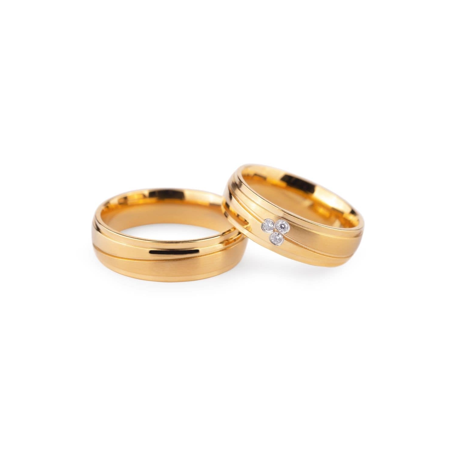 Auksiniai vestuviniai žiedai "VKA132"