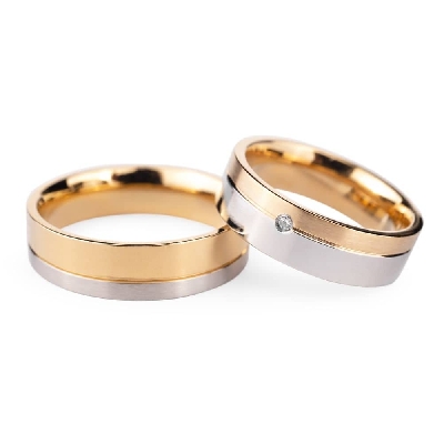 Laulību gredzeni ar dimantiem "VMA 135"