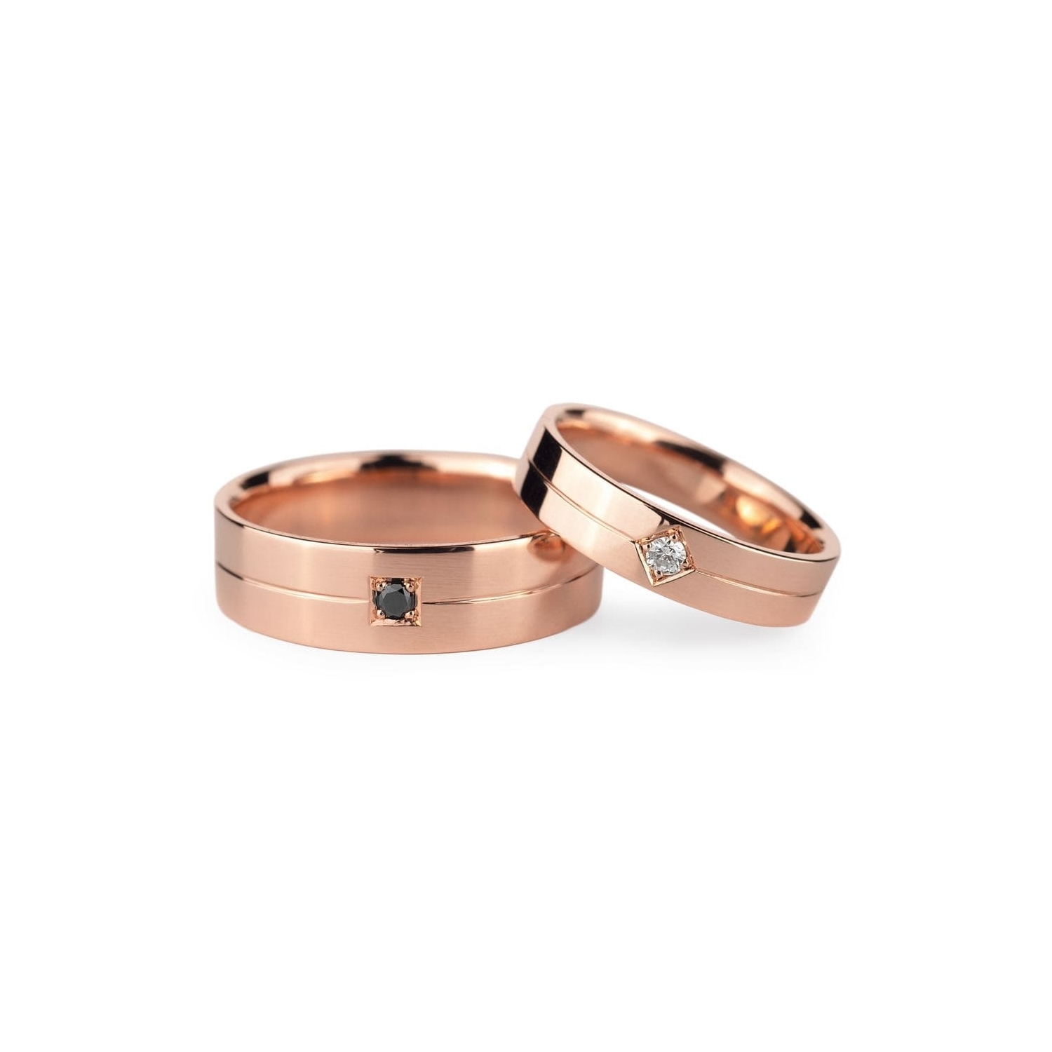 Laulību gredzeni ar dimantiem "VMA 136"