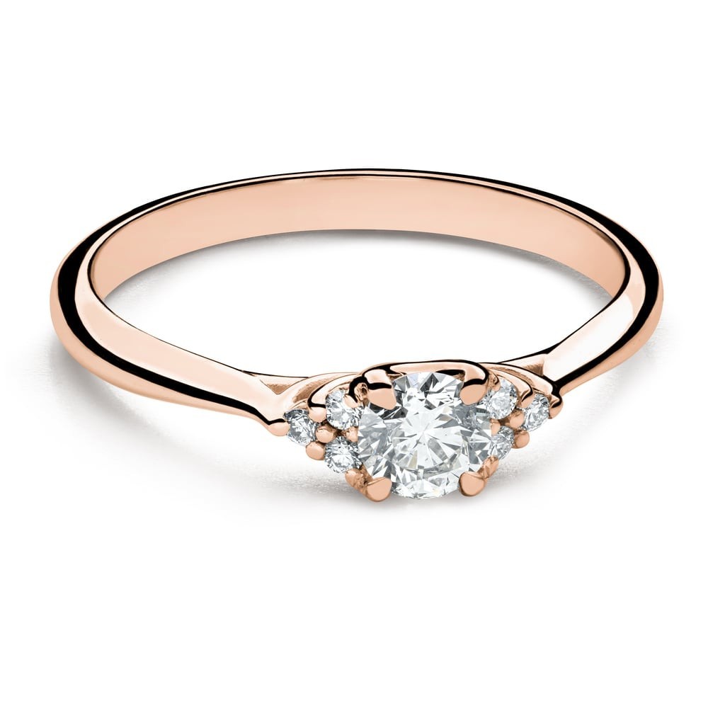 Saderināšanās gredzens ar Briljantiem "Briljanta zieds 9"