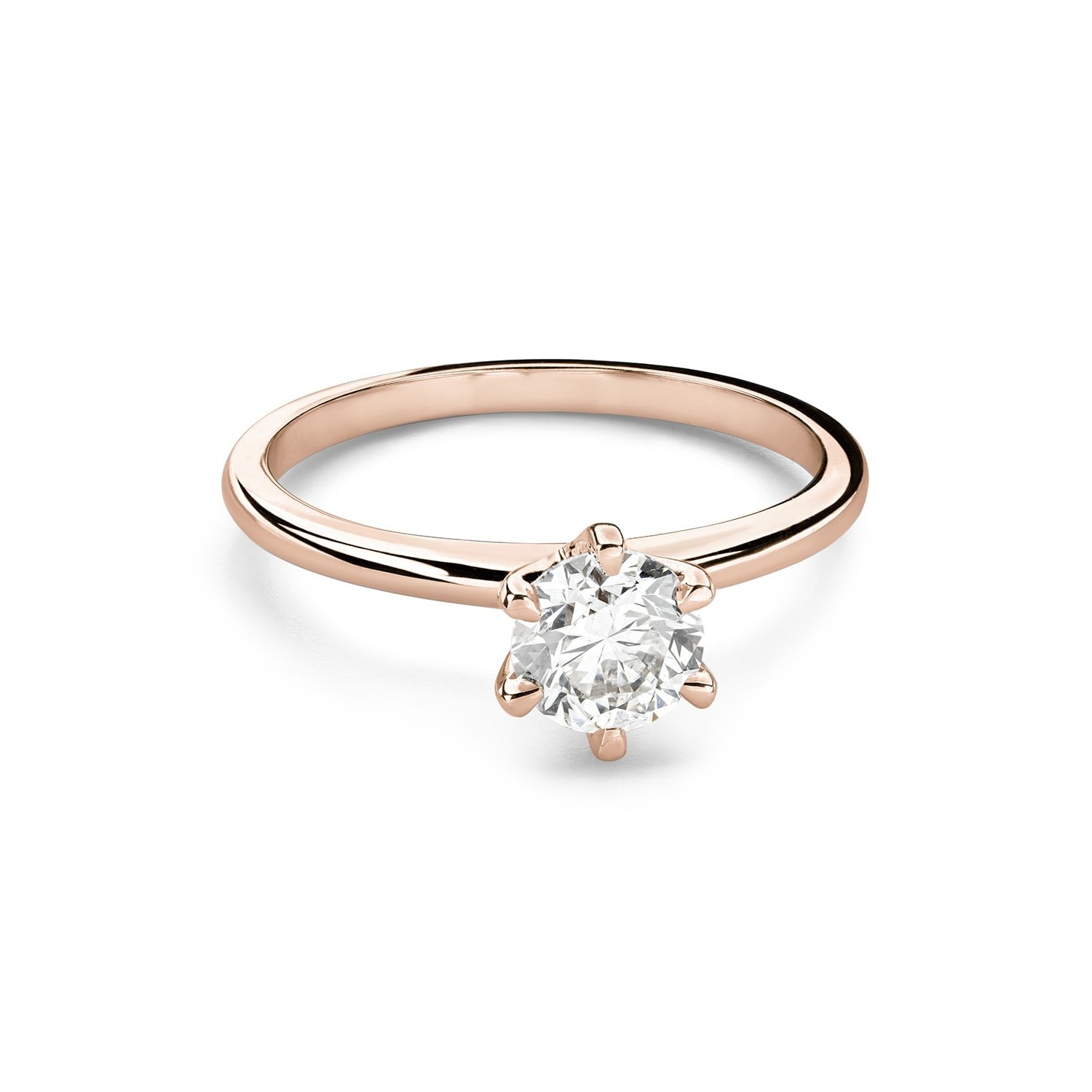 Помолвочное кольцо с Бриллиантом "Незабываемый 12"