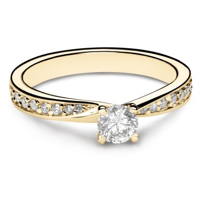 Saderināšanās gredzens ar Briljantiem "Graciozitāte 65"