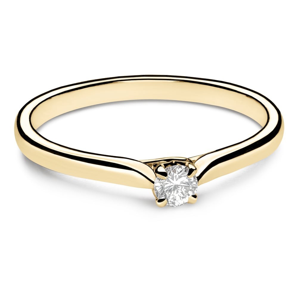 Золотое кольцо с Бриллиантом "Возлюбленный 2"