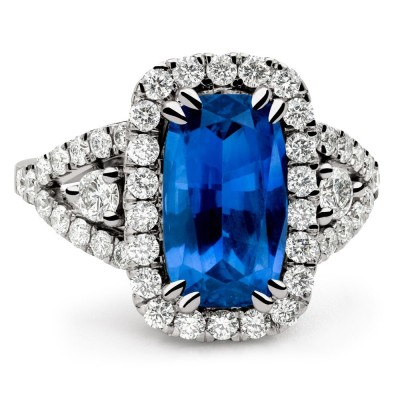 Saderināšanās gredzens ar dārgakmeņiem "Krāsas 28"