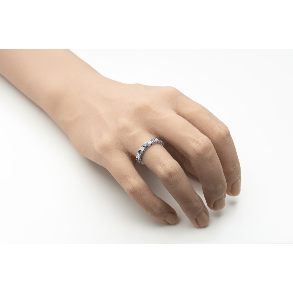 Saderināšanās gredzens ar dārgakmeņiem "Krāsas 36"