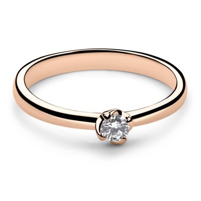 Saderināšanās gredzens ar Briljantu "Ziediņš 3"