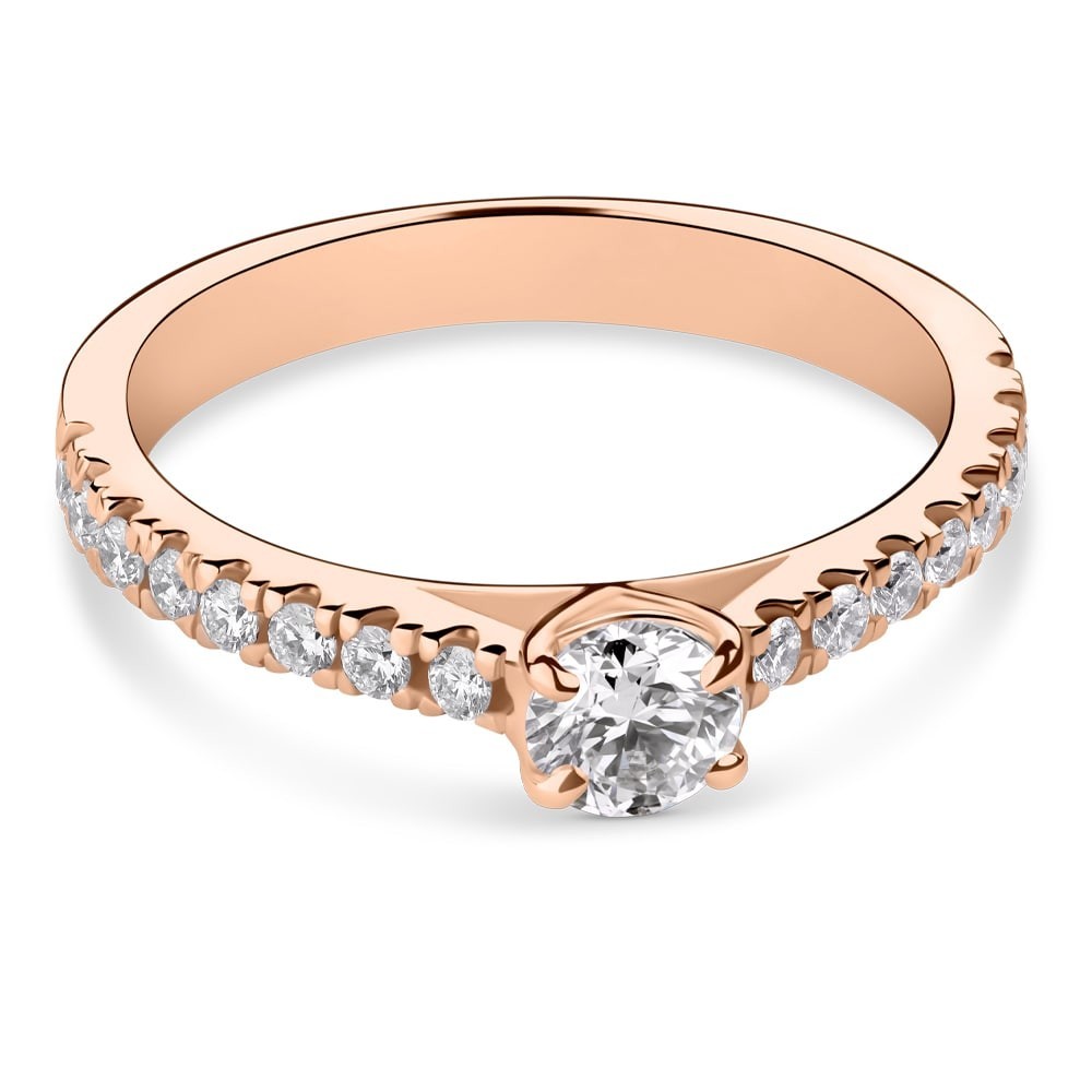 Помолвочное кольцо с Бриллиантами "Грациозность 6"