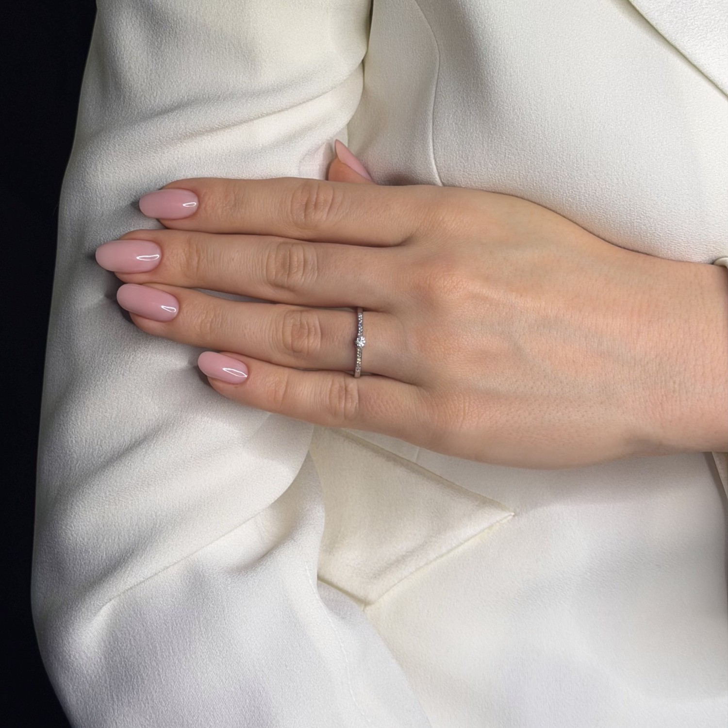 Помолвочное кольцо с Бриллиантами "Грациозность 75"