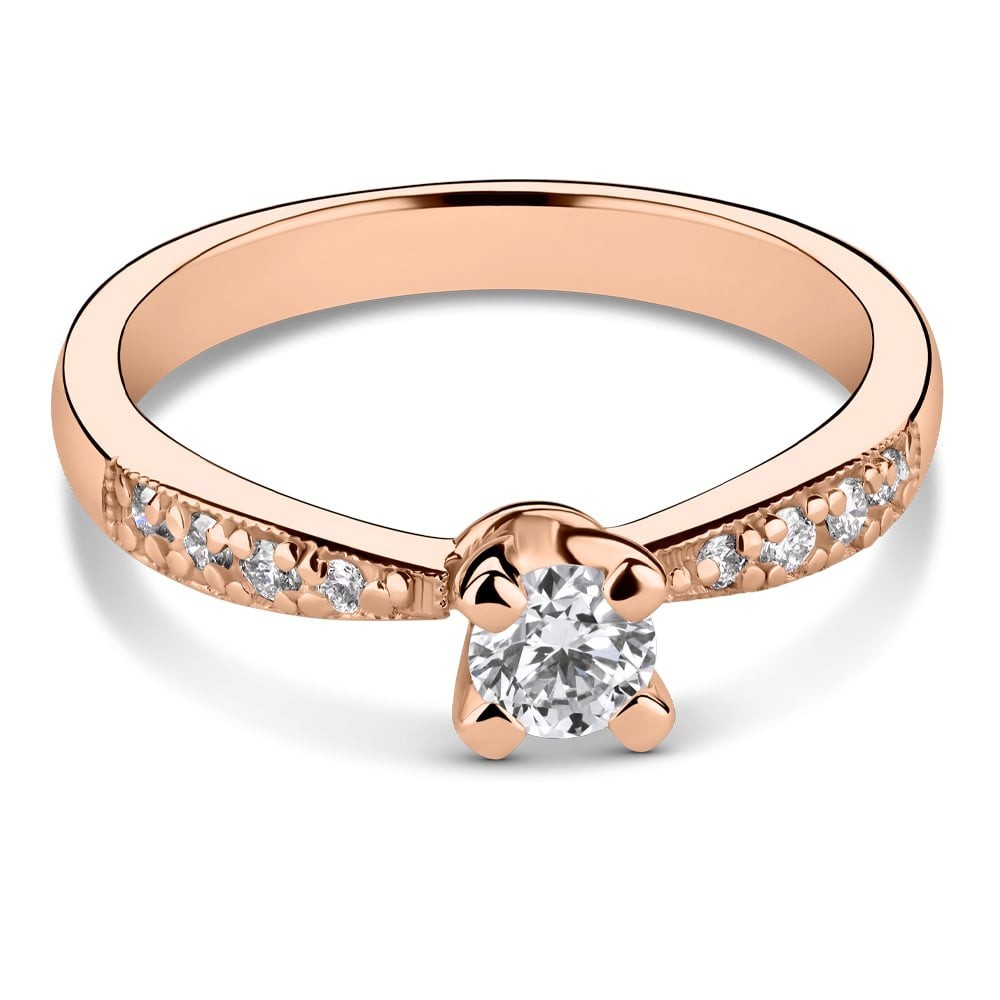 Помолвочное кольцо с Бриллиантами "Грациозность 81"