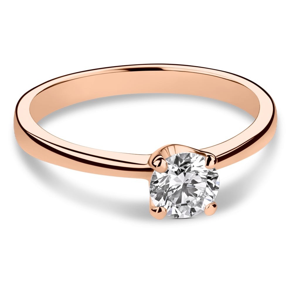 Zelta gredzens ar briljantu "Dieviete 70"