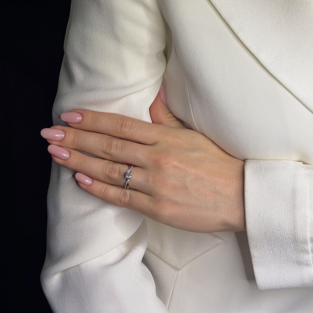 Saderināšanās gredzens ar Briljantiem "Sapītie likteņi 58"