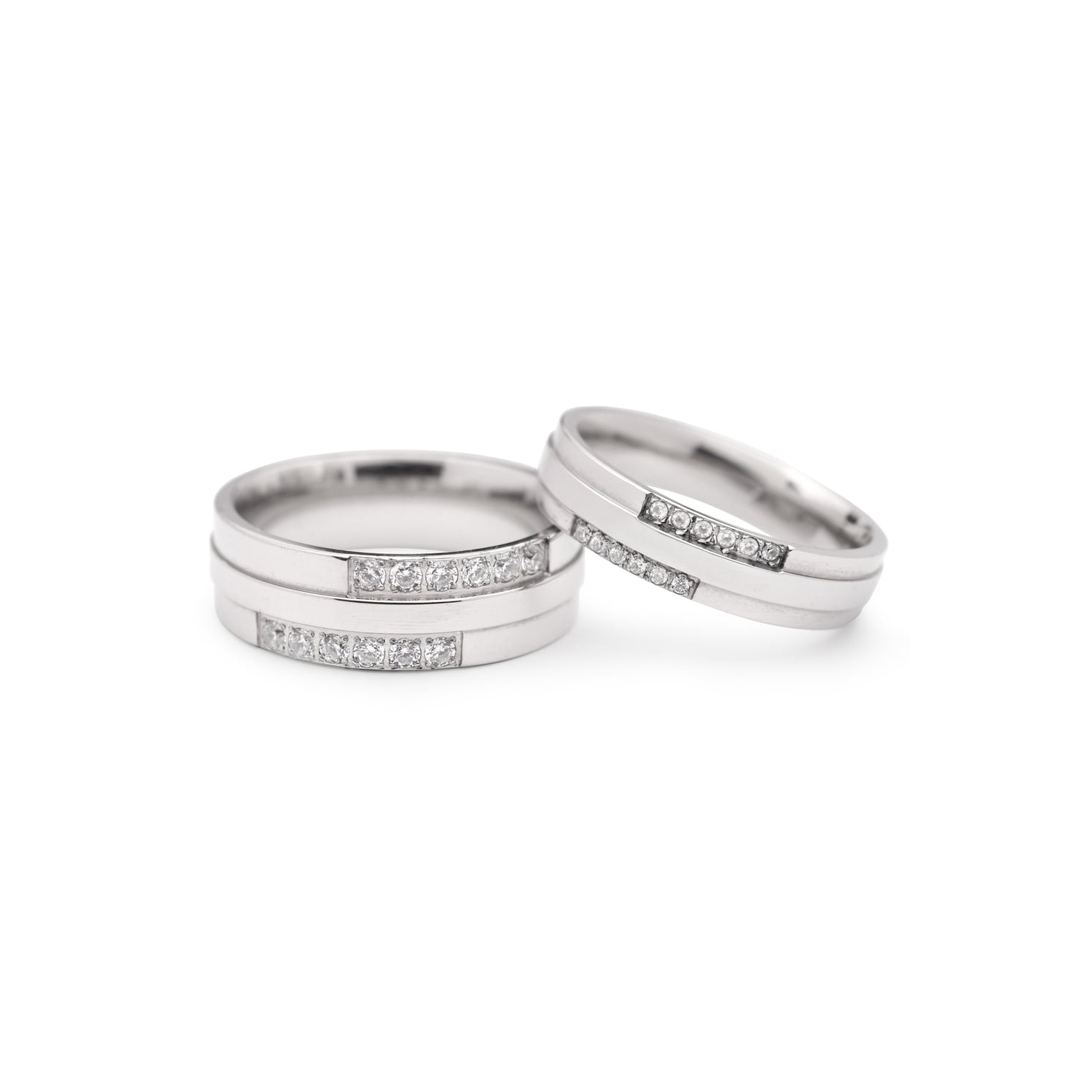 Laulību gredzeni ar dimantiem "VMA 114"