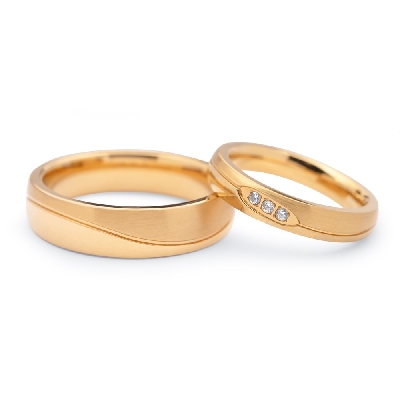 Zelta laulību gredzeni "VKA 106"