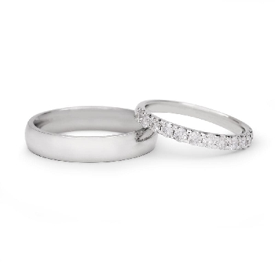 Laulību gredzeni ar dimantiem "VKA 138"
