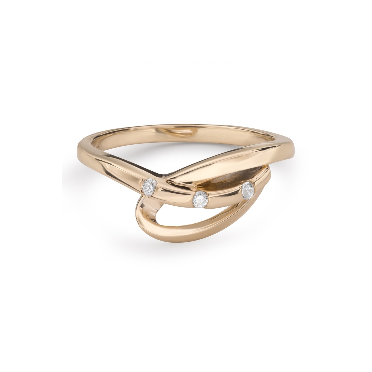 Золотое кольцо с Бриллиантами "Жизнь 34"