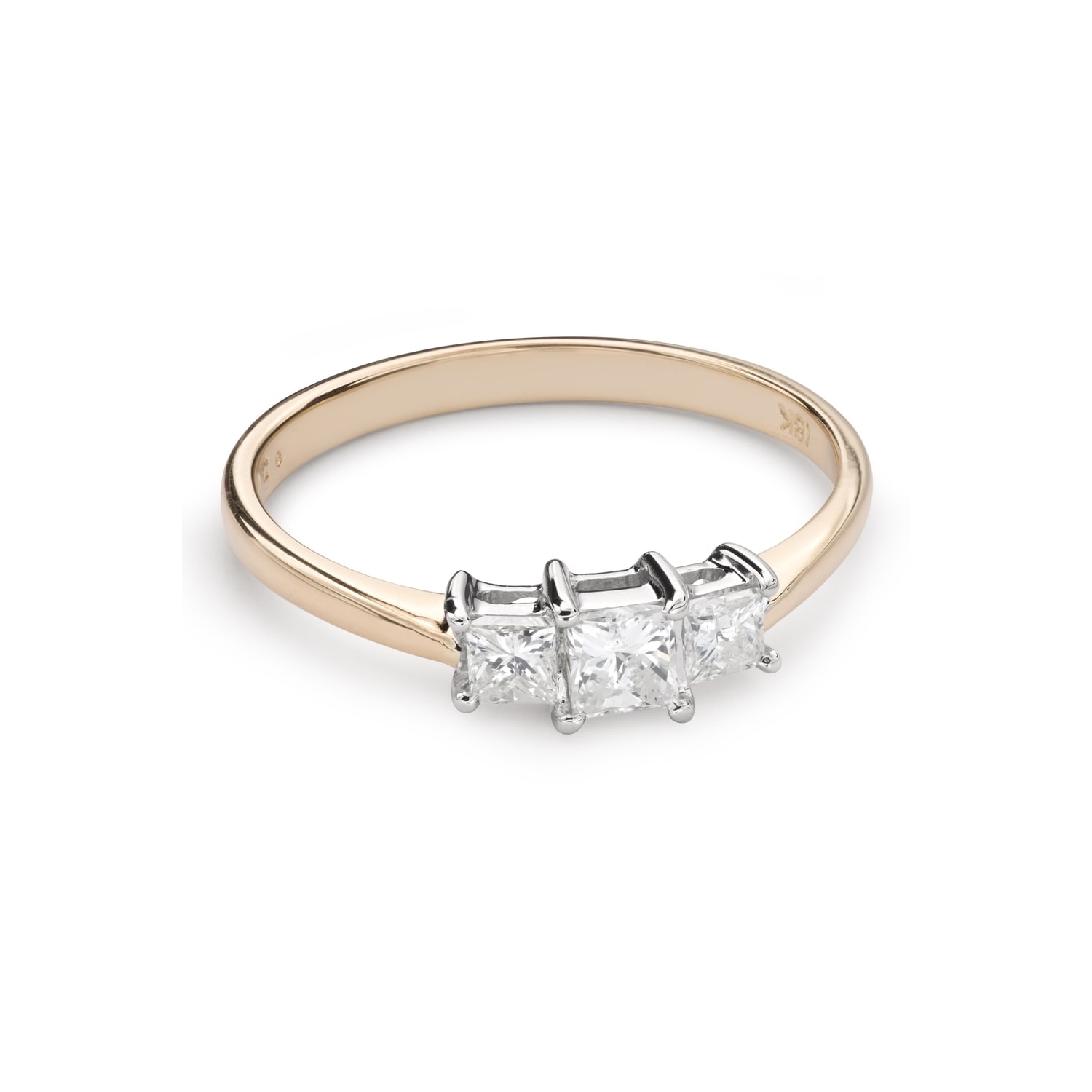 Помолвочное кольцо с алмазами "Трилогия 34"