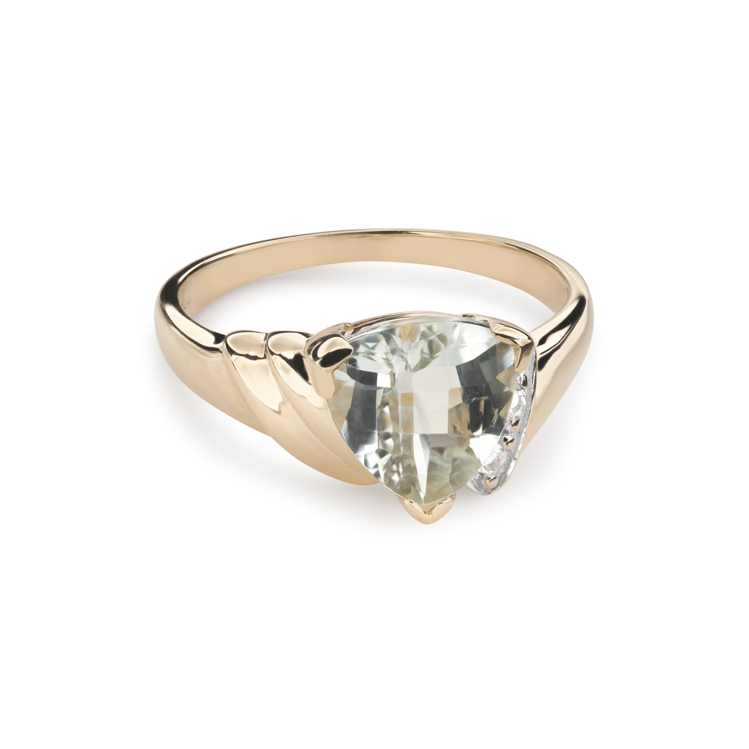 Золотое кольцо с драгоценными камнями "Краски 82"