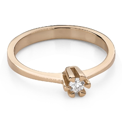 Помолвочное кольцо с Бриллиантом "Королева 44"