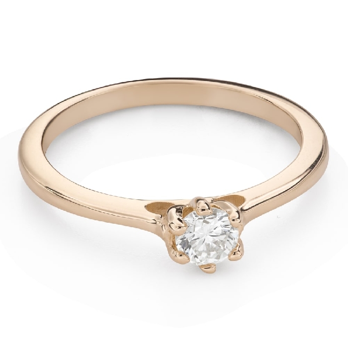 Помолвочное кольцо с Бриллиантом "Королева сердца 36"