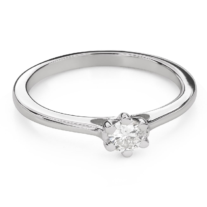 Помолвочное кольцо с Бриллиантом "Королева сердца 38"