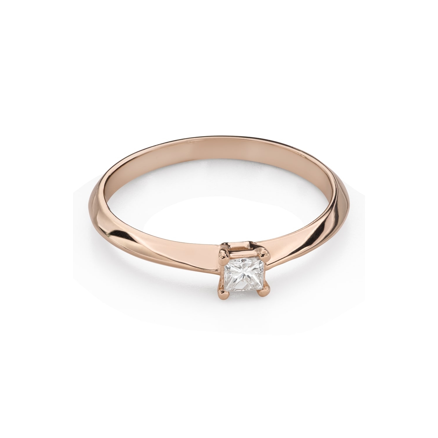 Помолвочное кольцо с Бриллиантом "Принцесса 126"