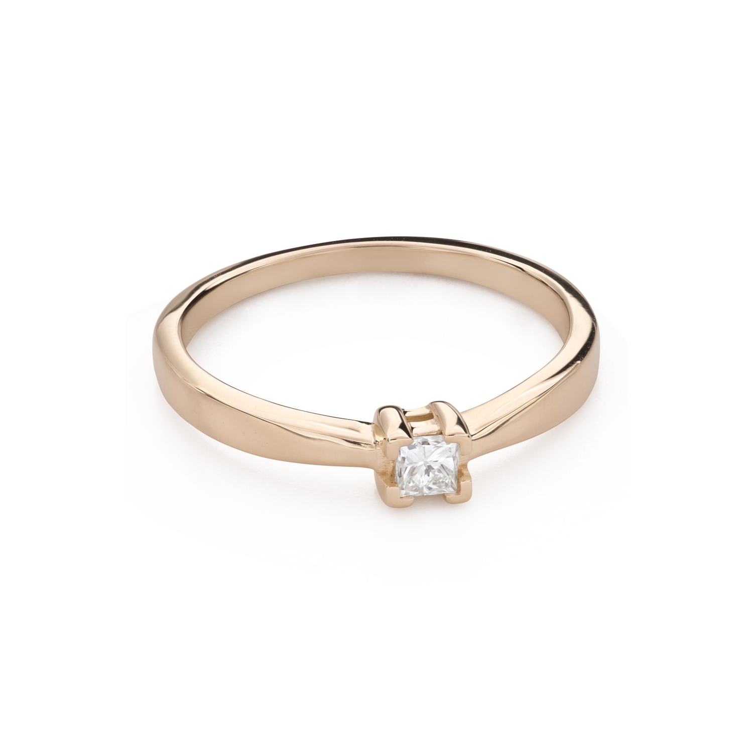 Помолвочное кольцо с Бриллиантом "Принцесса 129"