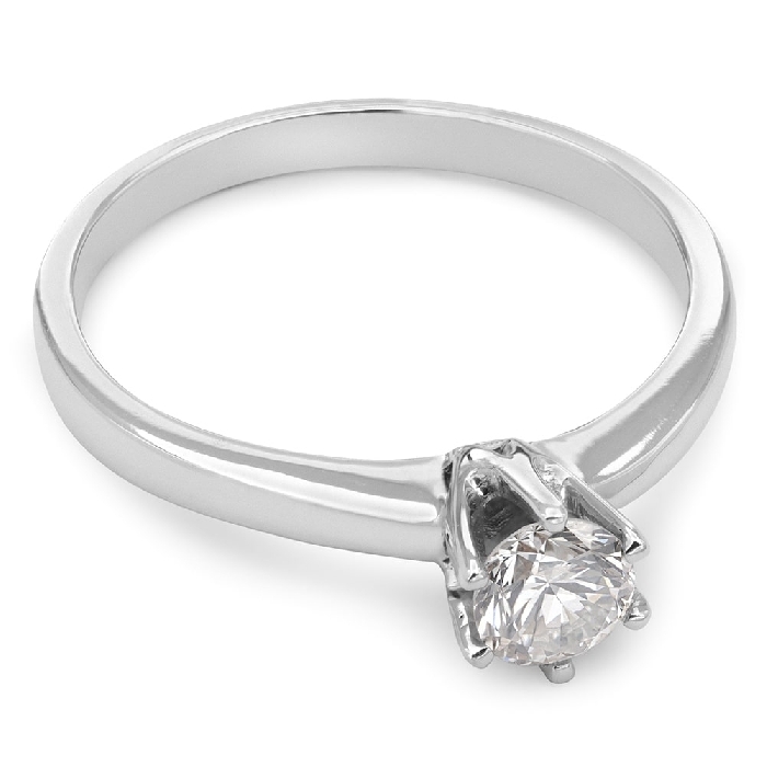 Помолвочное кольцо с Бриллиантом "Королева 101"