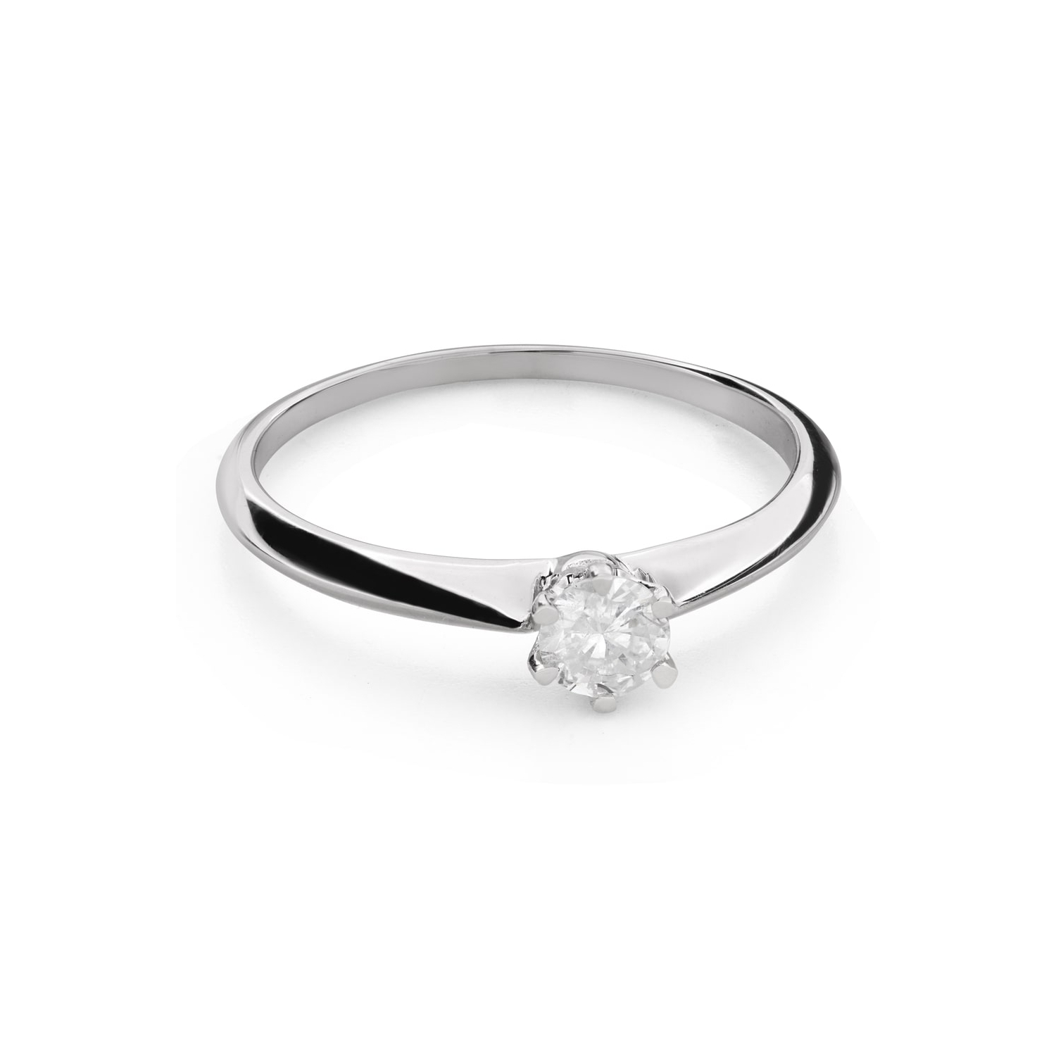 Помолвочное кольцо с Бриллиантом "Королева 107"