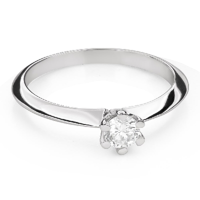 Помолвочное кольцо с Бриллиантом "Королева 137"