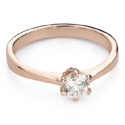Помолвочное кольцо с Бриллиантом "Королева 139"