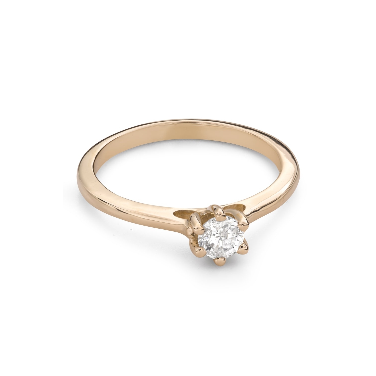 Помолвочное кольцо с Бриллиантом "Королева сердца 47"