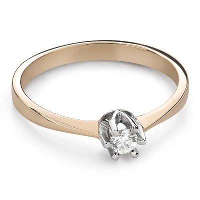Помолвочное кольцо с Бриллиантом "Единственная 191"