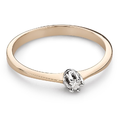 Помолвочное кольцо с Бриллиантом "Королева 172"