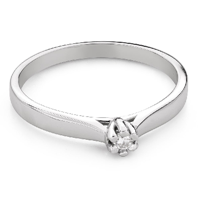 Помолвочное кольцо с Бриллиантом "Чистая 76"