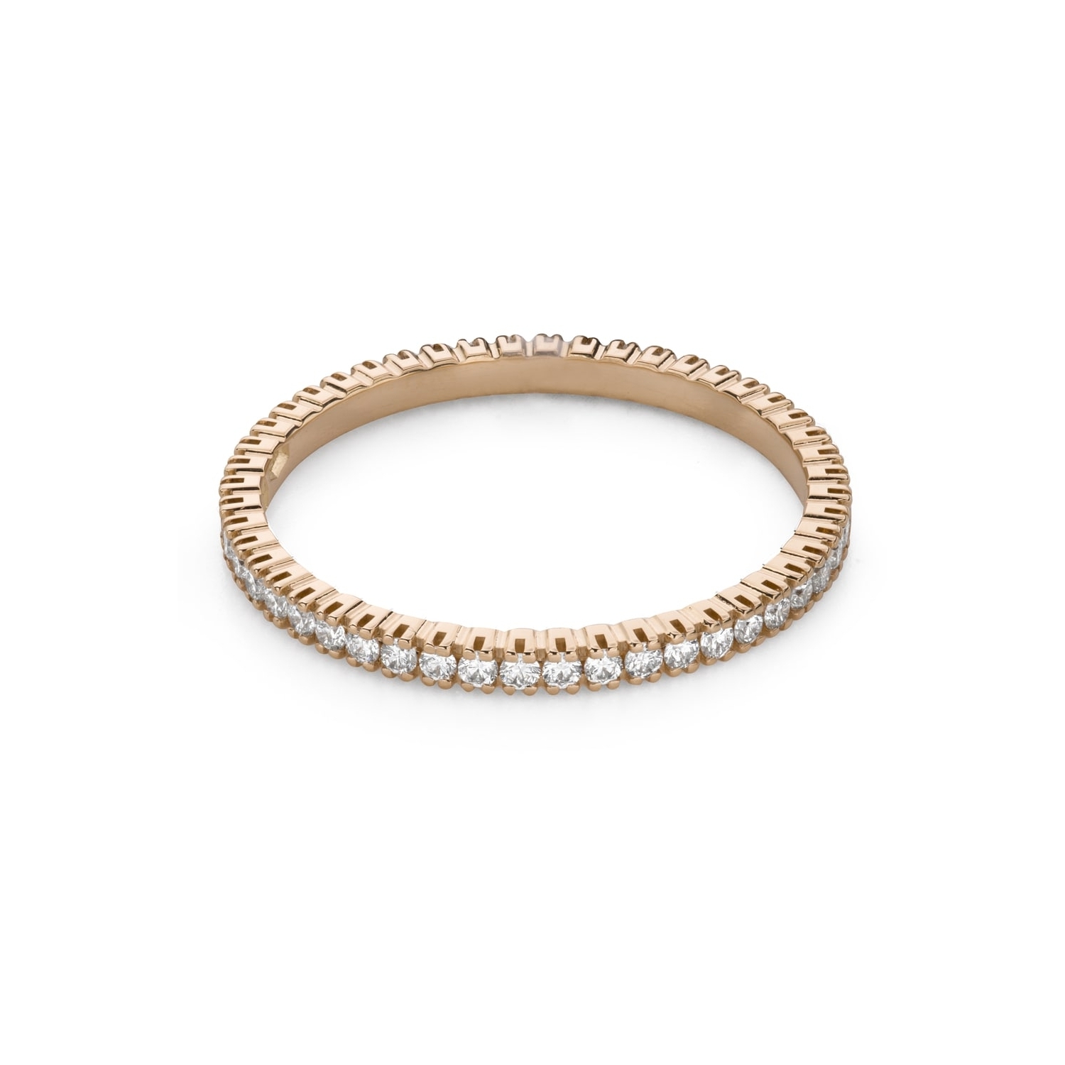 Золотое кольцо с Бриллиантами "Алмазная полоска 65"