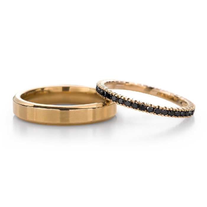 Золотые обручальные кольца с бриллиантами "VKA 328"