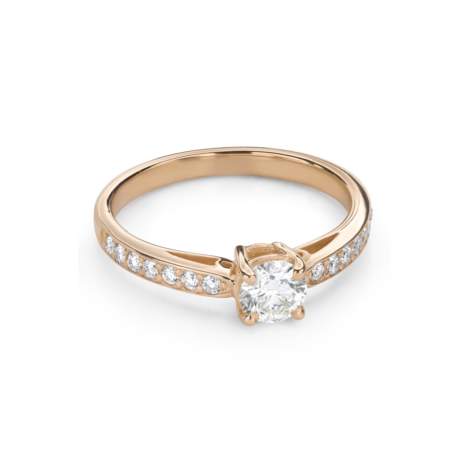 Золотое кольцо с Бриллиантами "Грациозность 193"