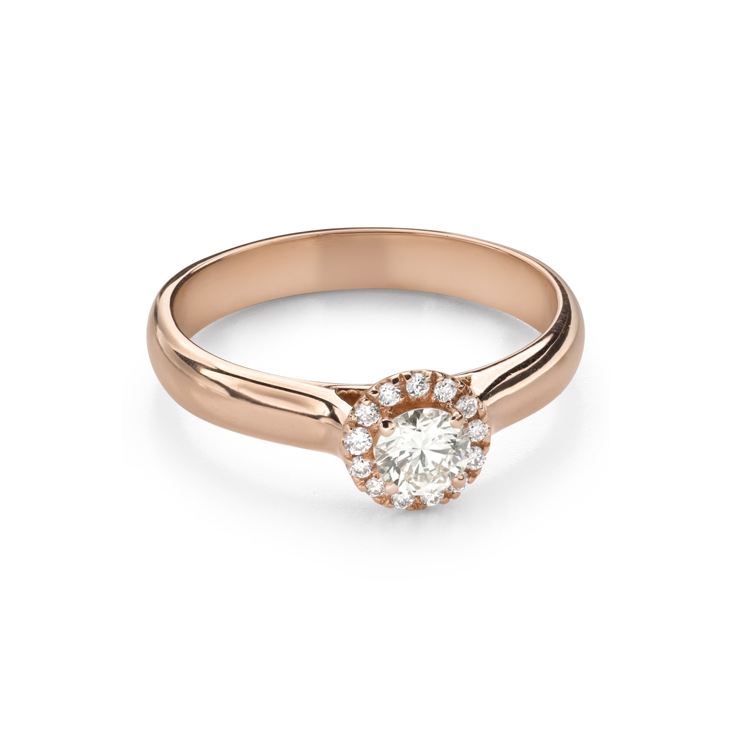 Золотое кольцо с Бриллиантами "Бриллиантовый цветок 58"