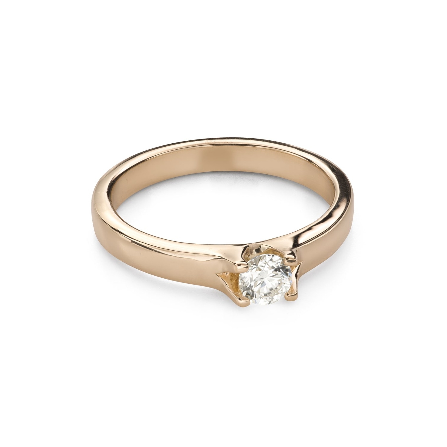 Zelta gredzens ar briljantu "Mīlestības apskāvienos 102"