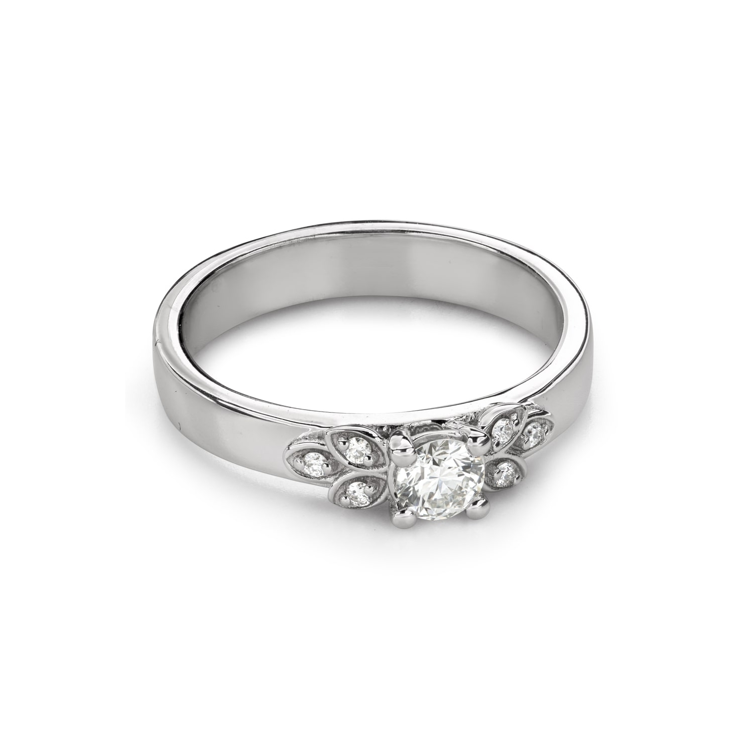 Помолвочное кольцо с Бриллиантами "Бриллиантовый цветок 59"