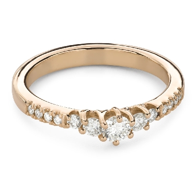 Золотое кольцо с Бриллиантами "Грациозность 200"