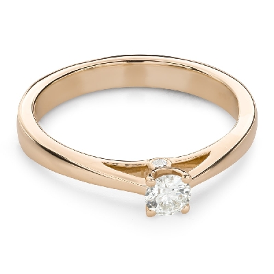 Золотое кольцо с Бриллиантами "Прочность 189"