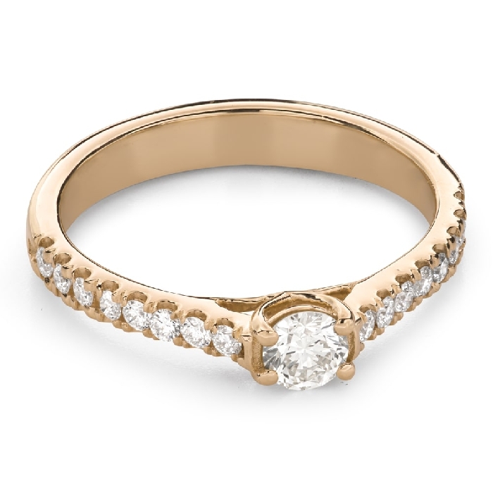 Золотое кольцо с Бриллиантами "Грациозность 201"