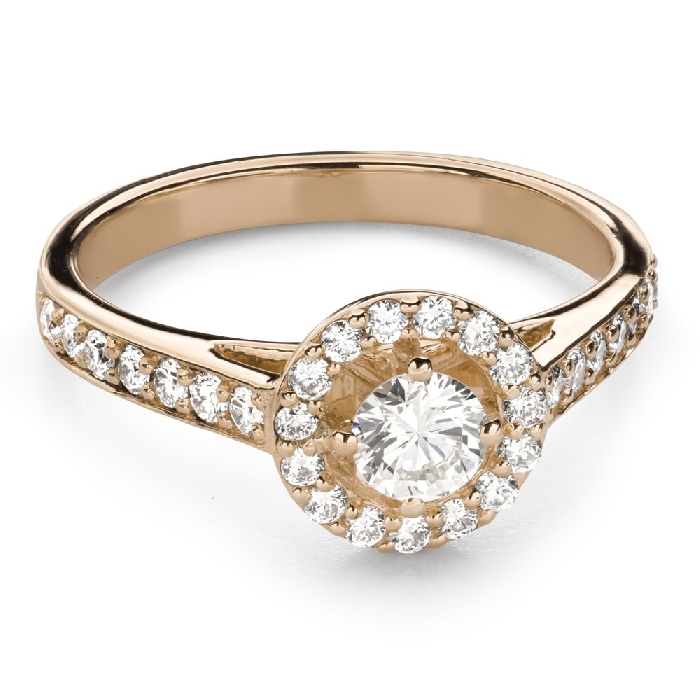 Золотое кольцо с Бриллиантами "Бриллиантовый букет 63"