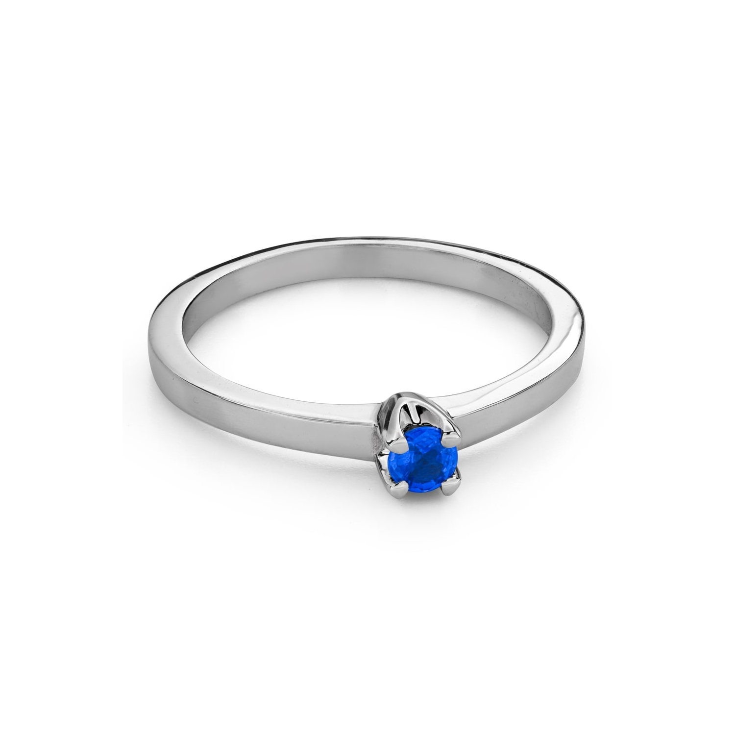 Помолвочное кольцо с драгоценными камнями "Сапфир 56"